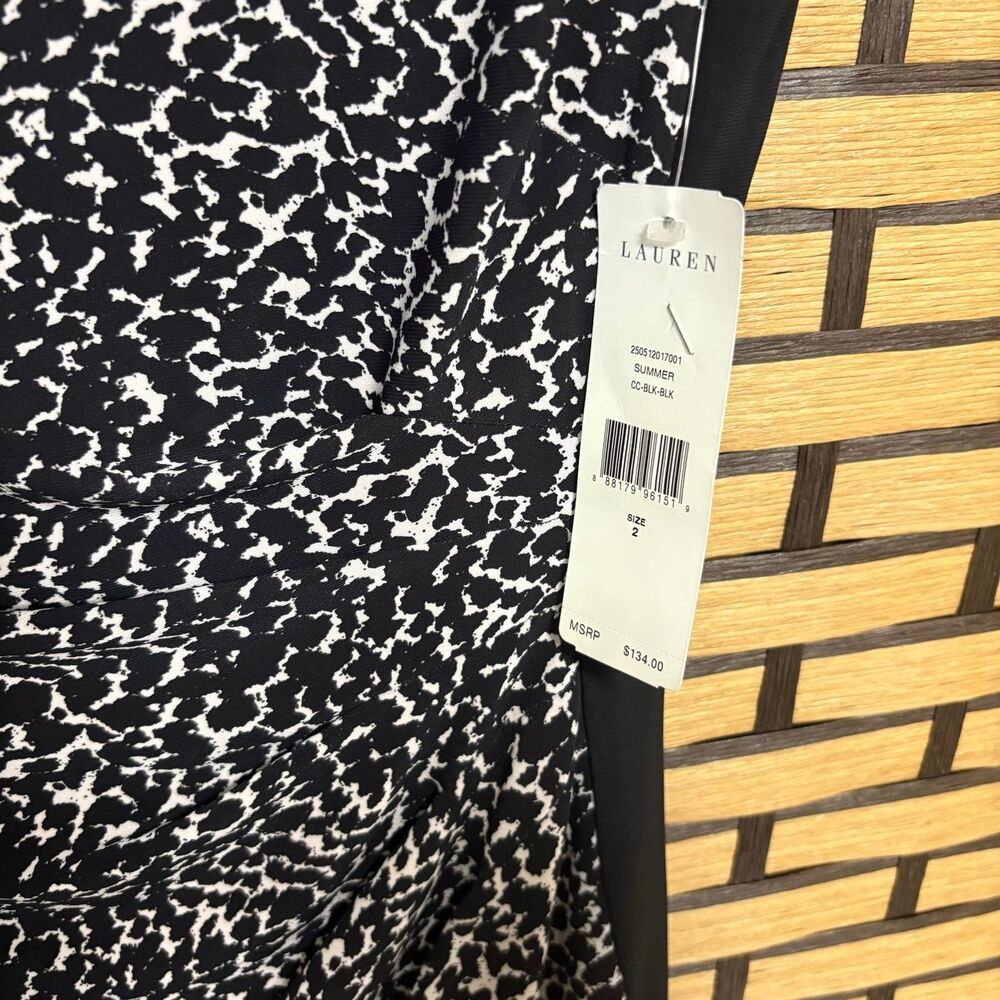 Lauren Ralph Lauren Black‎ And White Dress Size 2 - Picture 5 of 8